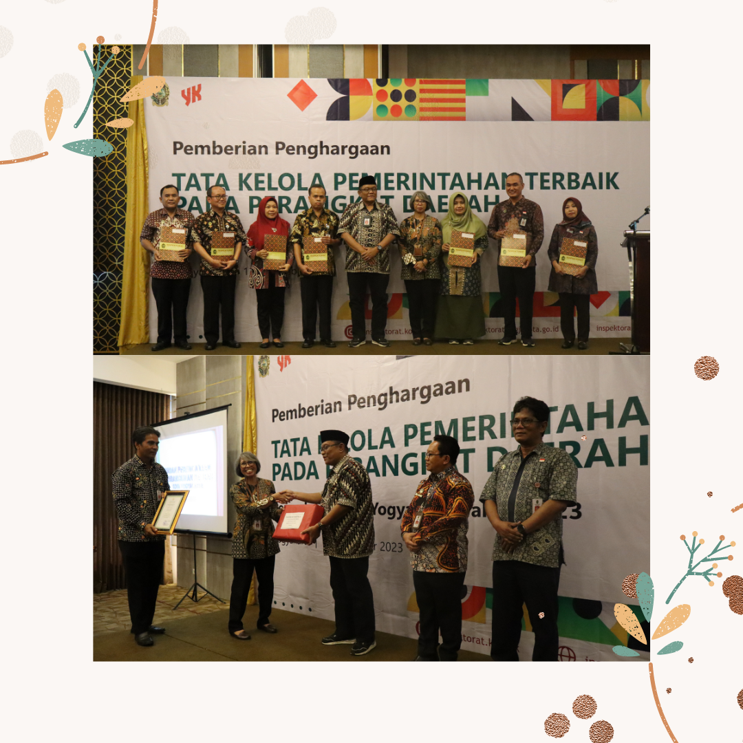 Penghargaan Tata Kelola Pemerintah Terbaik pada Perangkat Daerah di lingkungan Pemerintah Kota Yogyakarta